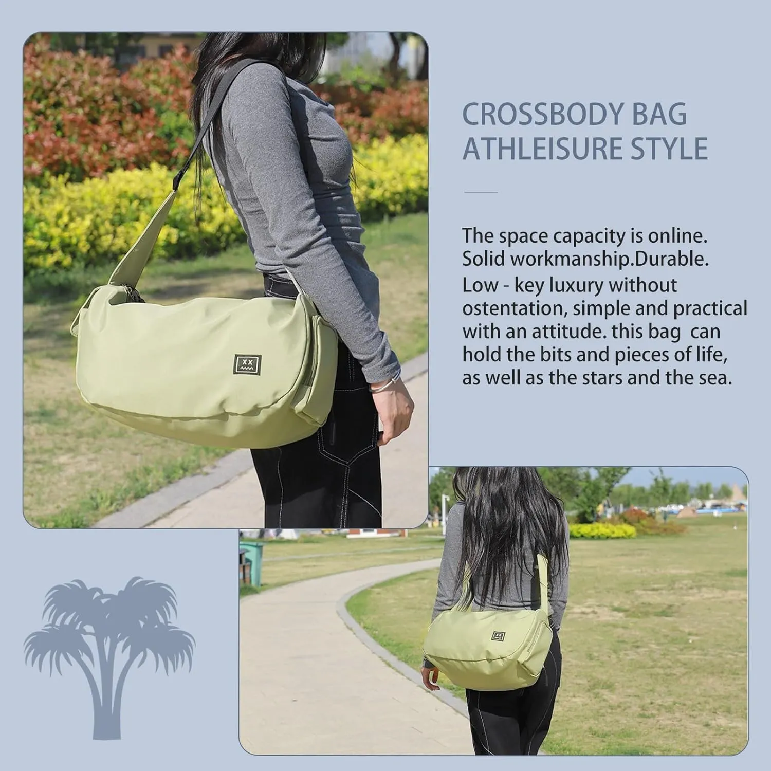 Large Capacity Waterproof Shoulder Bag, Crossbody Bags for Women，Oxford Fabric, Multiple Pockets, Lightweight Crossbody Bags