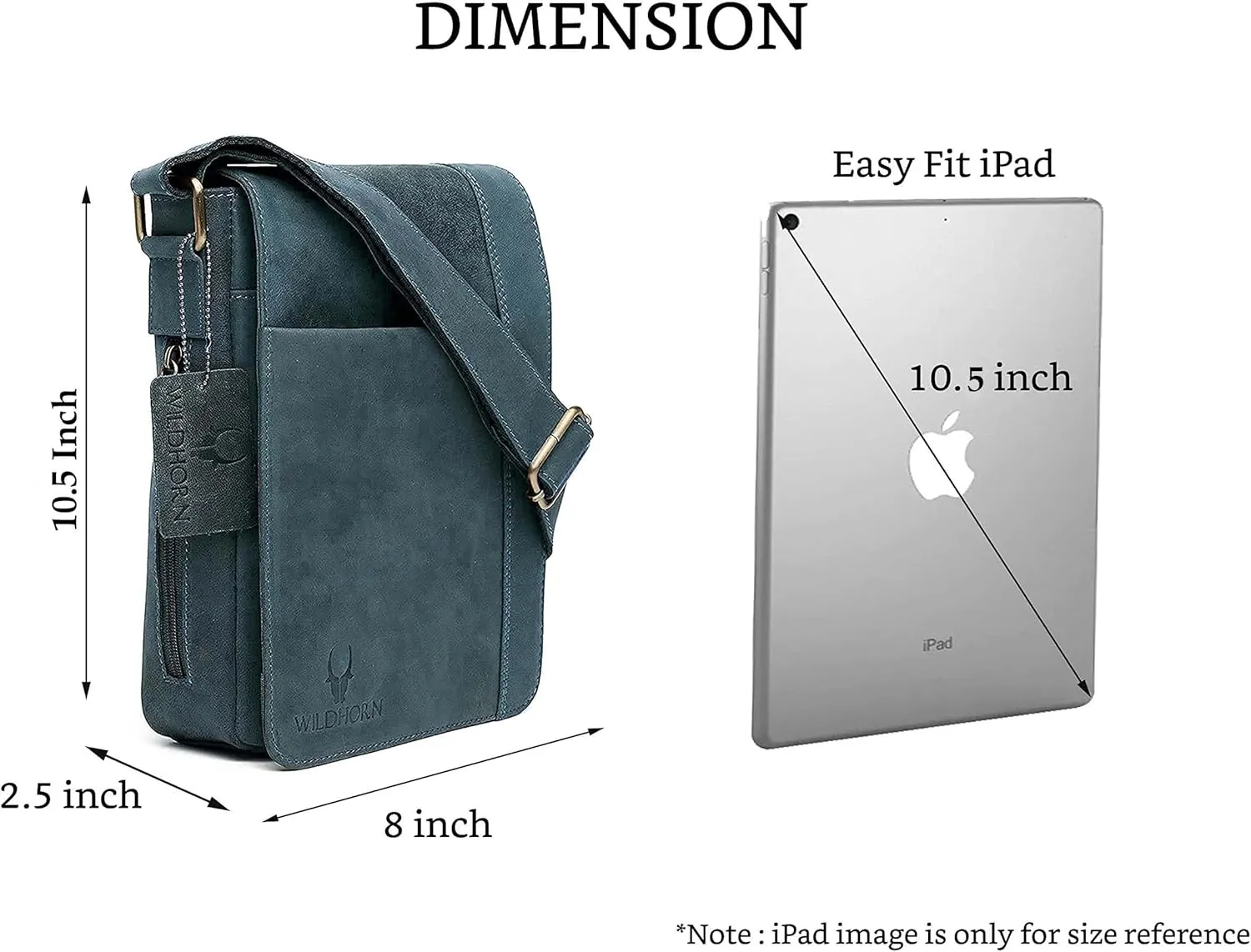 Leather 8.5 inches Brown Messenger Bag