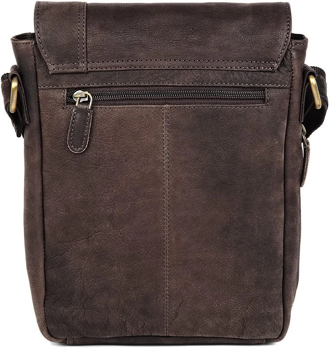 Leather 8.5 inches Brown Messenger Bag