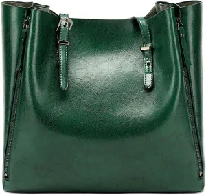 Leather Bag, Large Capacity Shoulder Bag, Tote Bag