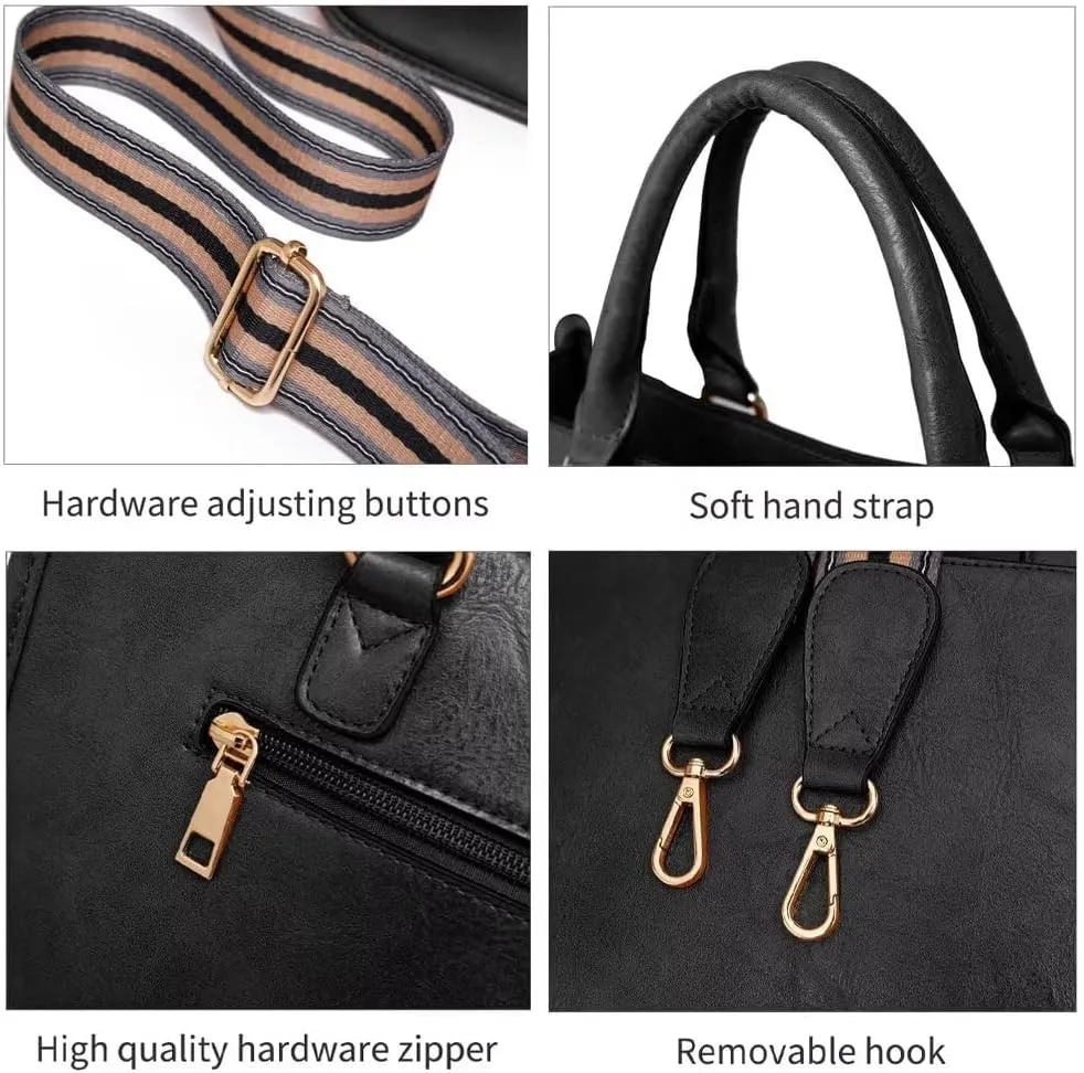 Leather Tote Bag for Women Vintage Hobo Western Crossbody Shoulder Bag Trendy Anti-thief Lady Purses Handbags