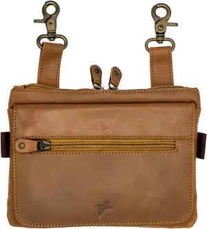 Leather Waist Bag, Rustic Brown