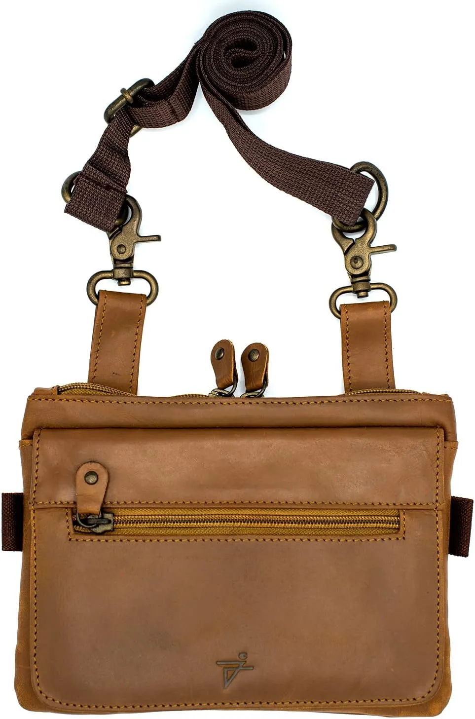 Leather Waist Bag, Rustic Brown