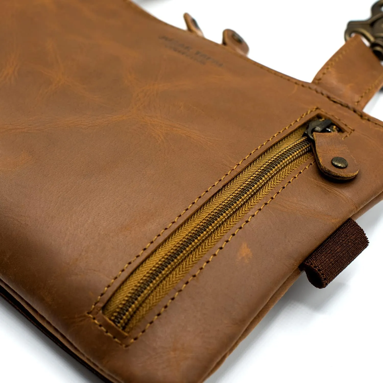 Leather Waist Bag, Rustic Brown