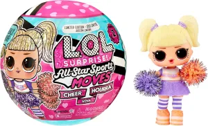 L.O.L. Surprise! All Star Sports Moves - Cheer- Surprise Doll, Theme, Cheerleading Dolls, Mix and Match Outfits, Shoes, Accessories, Limited Edition Collectible Doll Gift Girls Age 4 