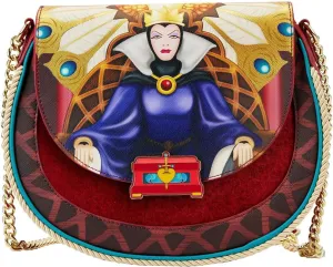 Loungefly Disney Snow White Queen Crossbody Bag | Snow White and the Seven Dwarfs Queen Throne Adult Fashion Bound Purse