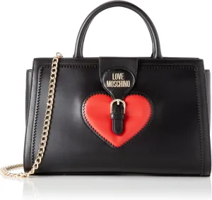 Love Moschino Black PU, Women Shoulder Bag, Multicolor, Multicolour, 18x27x8, Multicolour, 18x27x8