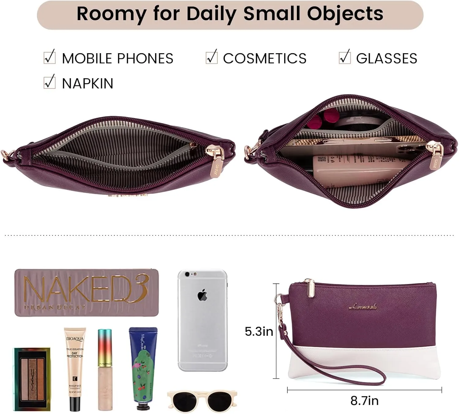 LOVEVOOK Laptop Bag Women 15.6 Inch Laptop Tote Professional Leather Computer Briefcase Waterproof Shoulder Bag Large Capacity Business Teacher Office Crossbody Purse