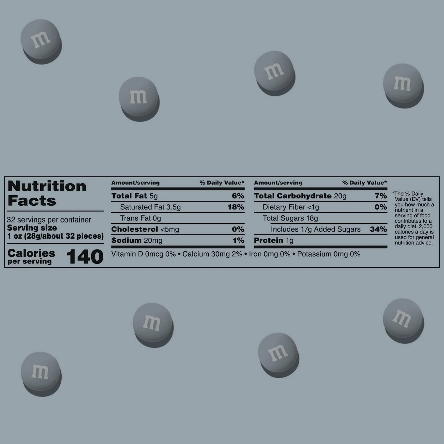 M&M’S WORLD Silver Milk Chocolate Candy Bulk - 5lbs Resealable Pack for Party Favors, Candy Bars, Weddings, Graduations, Birthday Parties, Party Favors, and More
