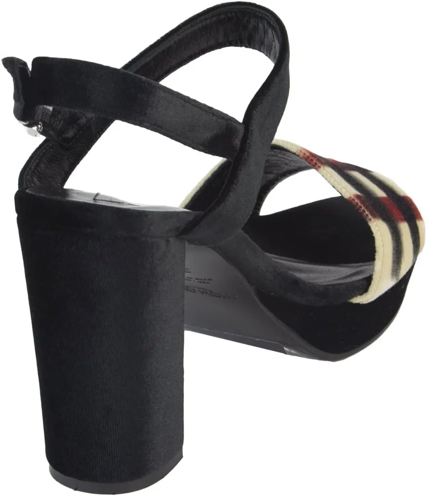 Marina Rinaldi Women's Leonida Velvet Platform Heels, Black