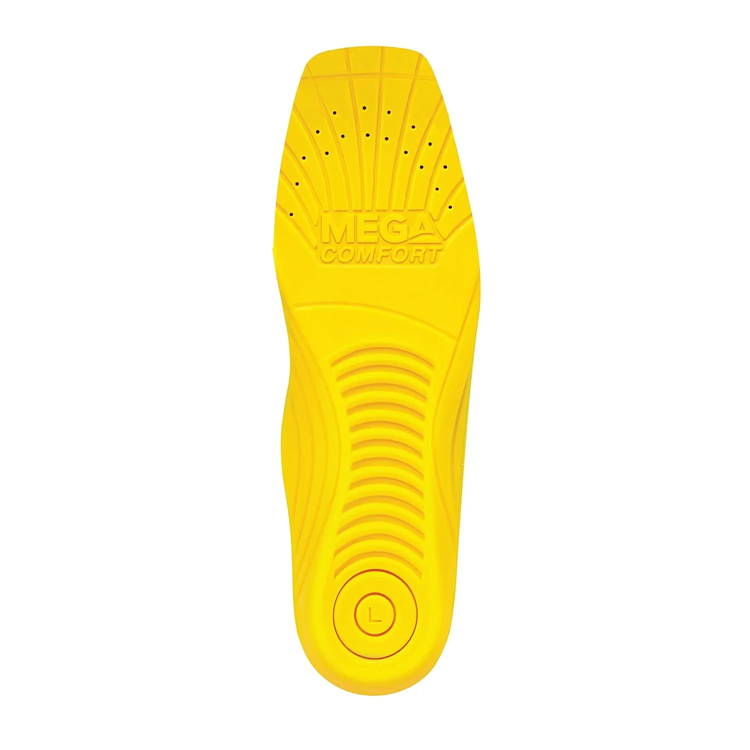 MEGAComfort Square Toe Personal Anti-Fatigue Mat (PAM)® Insole Yellow/Black Men's 14-15 Medium