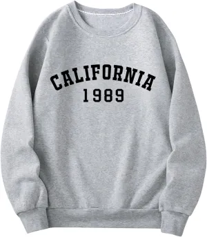 Men's Graphic Sweatshirt Long Sleeve Crewneck Casual Drop Shoulder Pullover Tops