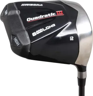 Mens Integra SoooLong Quadratic III Square 460cc 12degree Driver Right Handed Premium Ultra Forgiving Stiff Flex Graphite Shaft Tour Velvet Grip