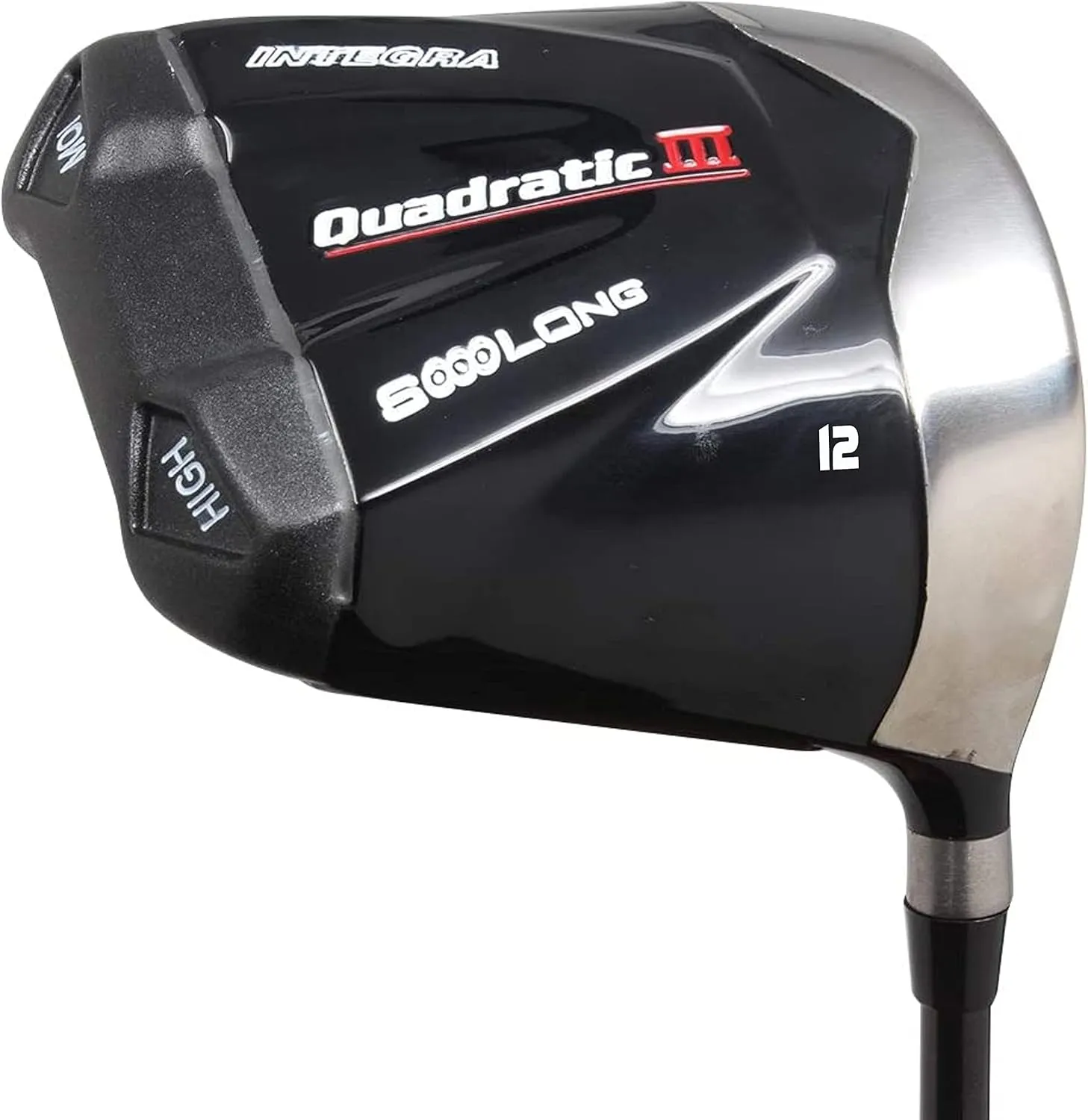 Mens Integra SoooLong Quadratic III Square 460cc 12degree Driver Right Handed Premium Ultra Forgiving Stiff Flex Graphite Shaft Tour Velvet Grip