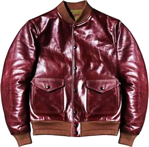 Men’s Slim Fit Goatskin Leather Jacket Minimalist Design Cool Weather Coat