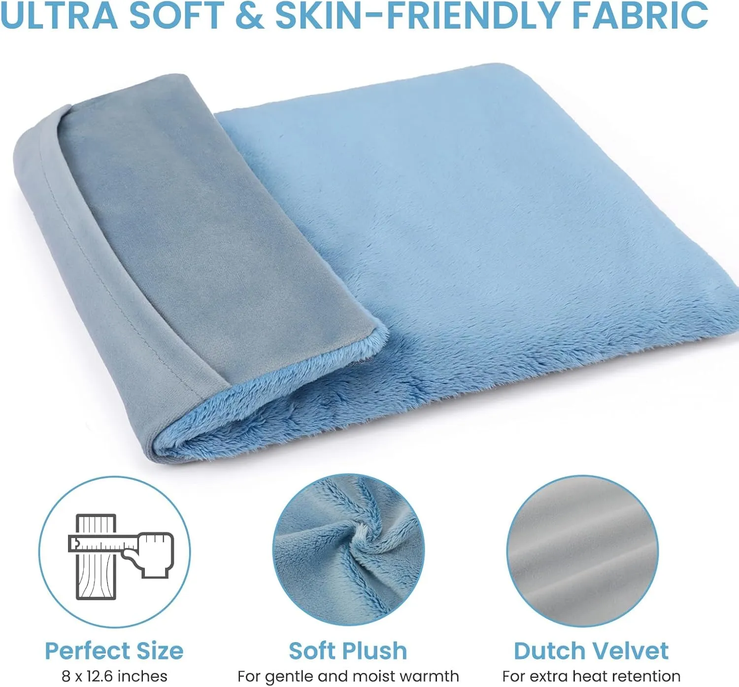 Microwavable Heat Pad for Joints, Muscles, Neck Shoulder, Back Pain Relief, Microwave Heating Pads Rice Bean Bag with Washable Cover, Warm Compress Heat Pack, 8 * 12.6" (Lavender Scented)