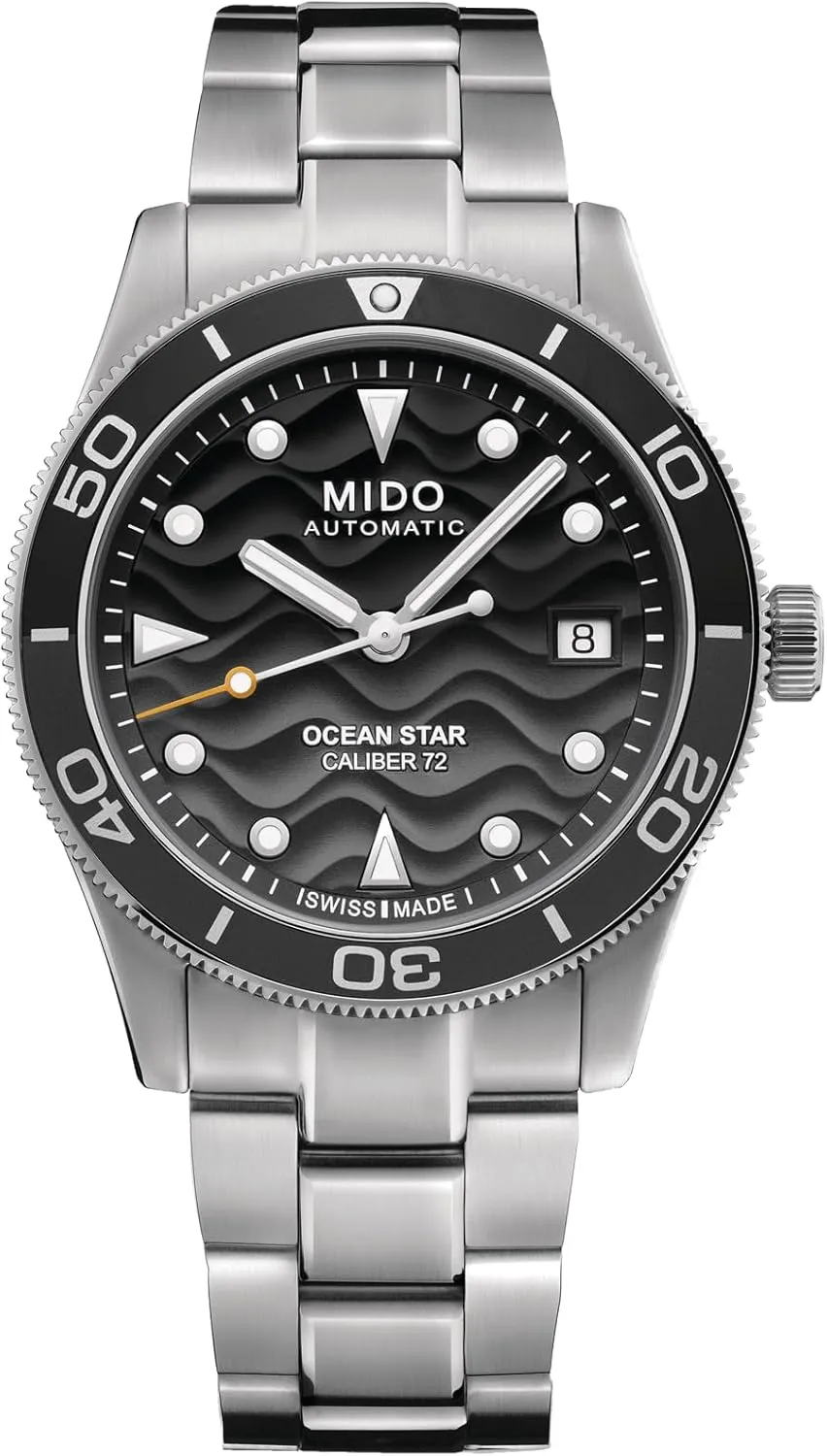 MIDO Ocean Star 39 - Swiss Automatic Watch for Men & Women - Silver Dial - Case 39mm - M0269071106100