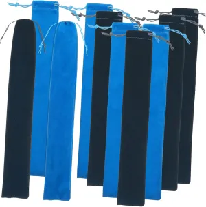 Mikinona 10pcs Flute Storage Bag Drawstring Carrying Pouch for Soprano Recorder Clarinet and Music Instruments Soft Lining for Protection Versatile Use Accessories
