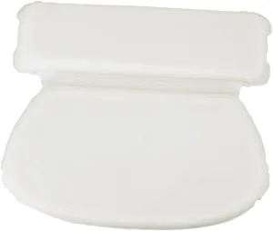 Mikinona Sponge Round Bathtub Pillow Suction Bath Pillow Neck Support Bath Headrest White