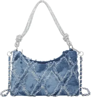 Milisente Clutch Purses For Women Vintage Evening Clutch Bags Formal Shoulder Bag With Rhinestone Handle