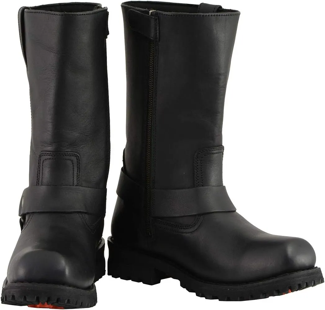 Milwaukee Leather Men's Classic Premium Leather Harness Motorcycle Boots Collection - 11