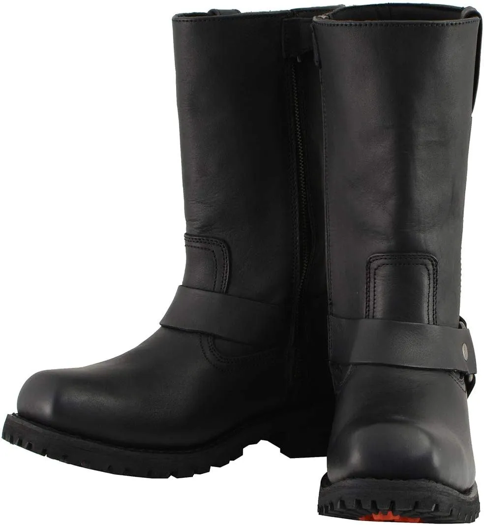 Milwaukee Leather Men's Classic Premium Leather Harness Motorcycle Boots Collection - 11