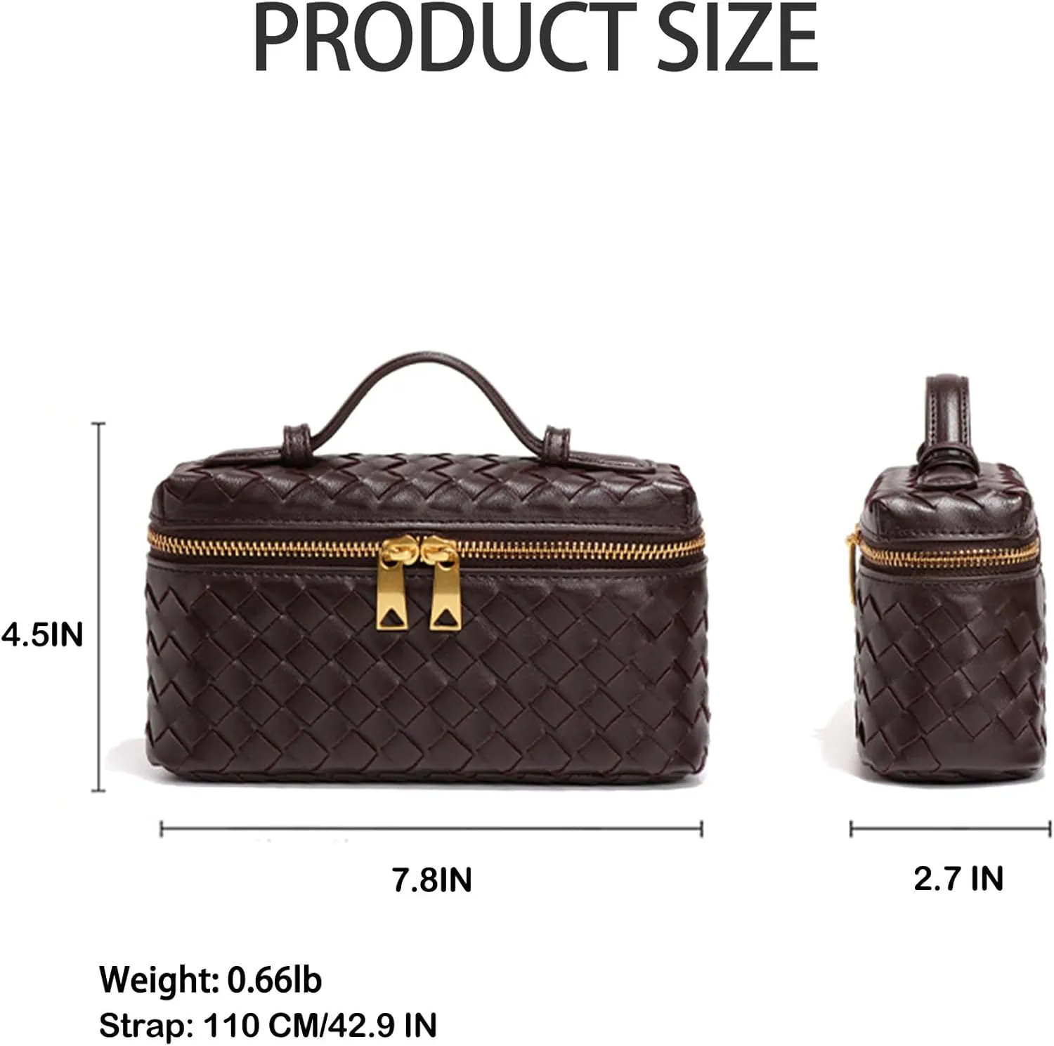 Mini Woven Crossbody Purse Square Box Bags Top-Handle Tote Handbag Shoulder Bag Cute Satchels Trendy