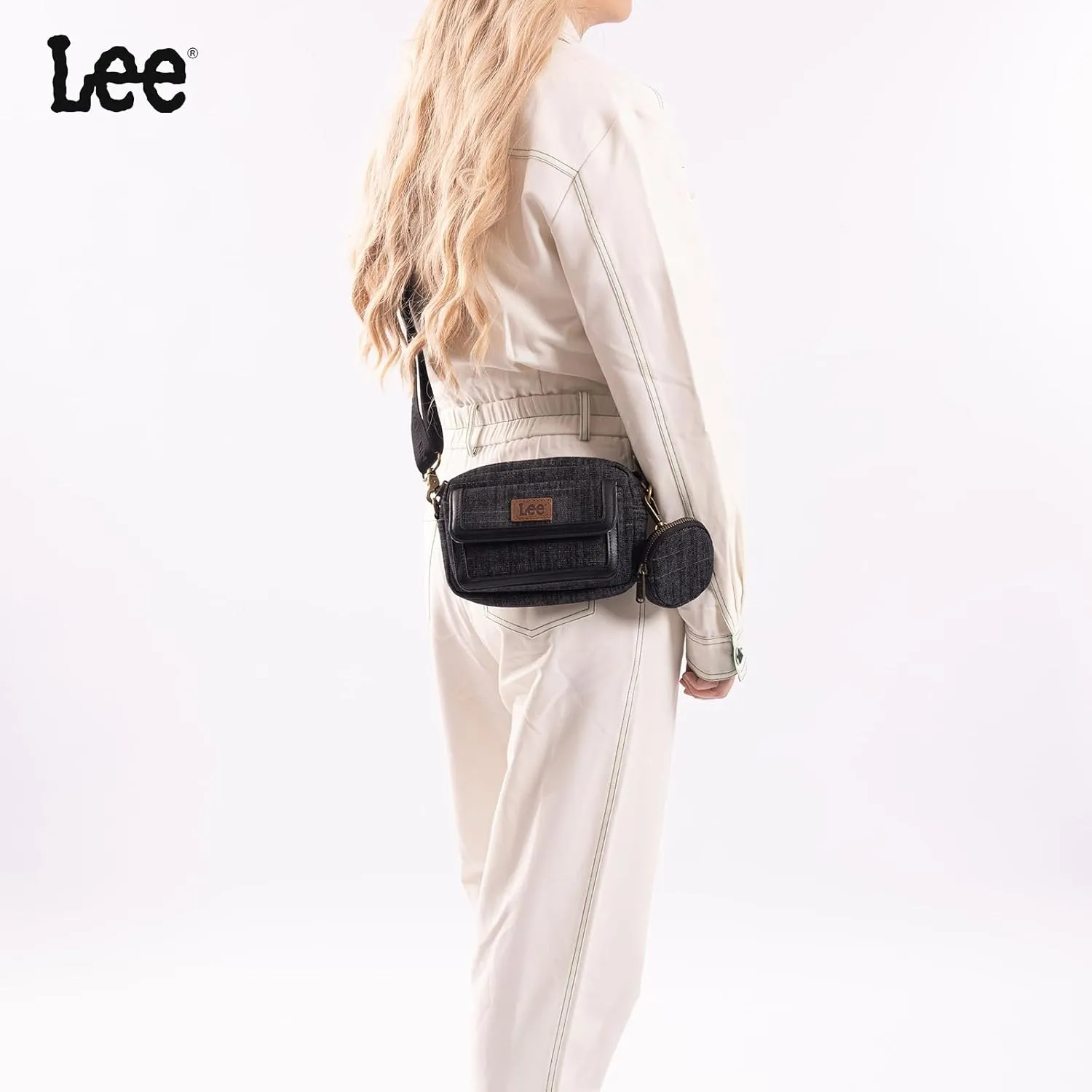 Montana West x Lee Denim Small Crossbody Bags for Women Cute Shoulder Handbag with Headphone Pouch