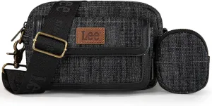Montana West x Lee Denim Small Crossbody Bags for Women Cute Shoulder Handbag with Headphone Pouch
