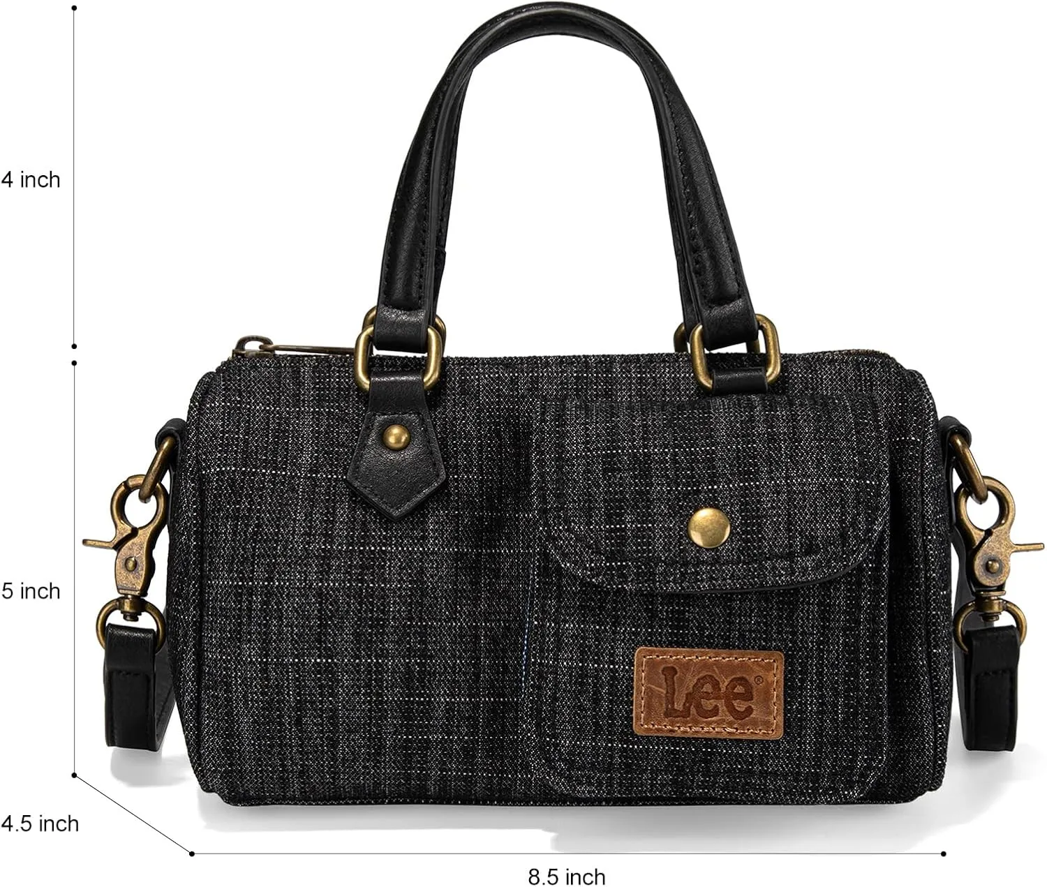 Montana West x Lee Top Handle Satchel Bags for Women Denim Designer Purses and Handbags Fashion Crossbody Bag