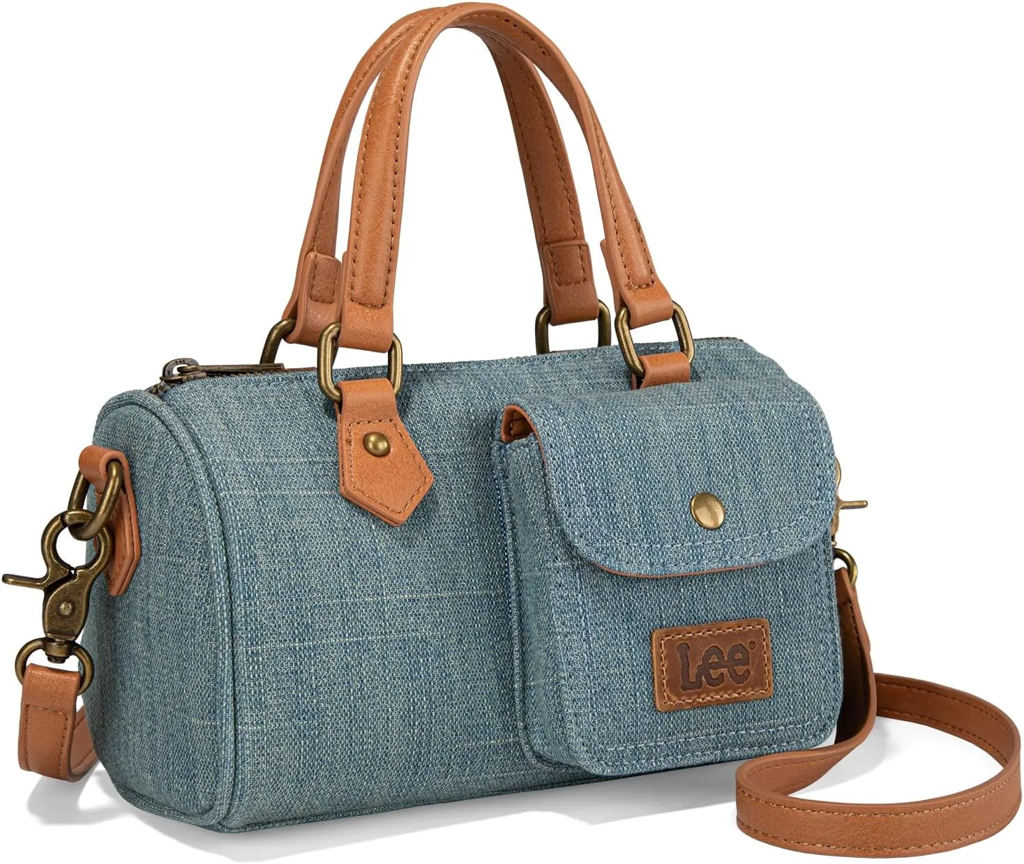Montana West x Lee Top Handle Satchel Bags for Women Denim Designer Purses and Handbags Fashion Crossbody Bag