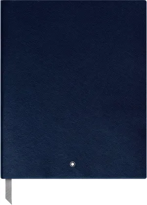 Montblanc Sketch Book Indigo Lined #149 Fine Stationery 116953 / Elegant Sketching Book with Leather Binding and Ruled Pages / 1 x (8.2 x 10.2 in.)
