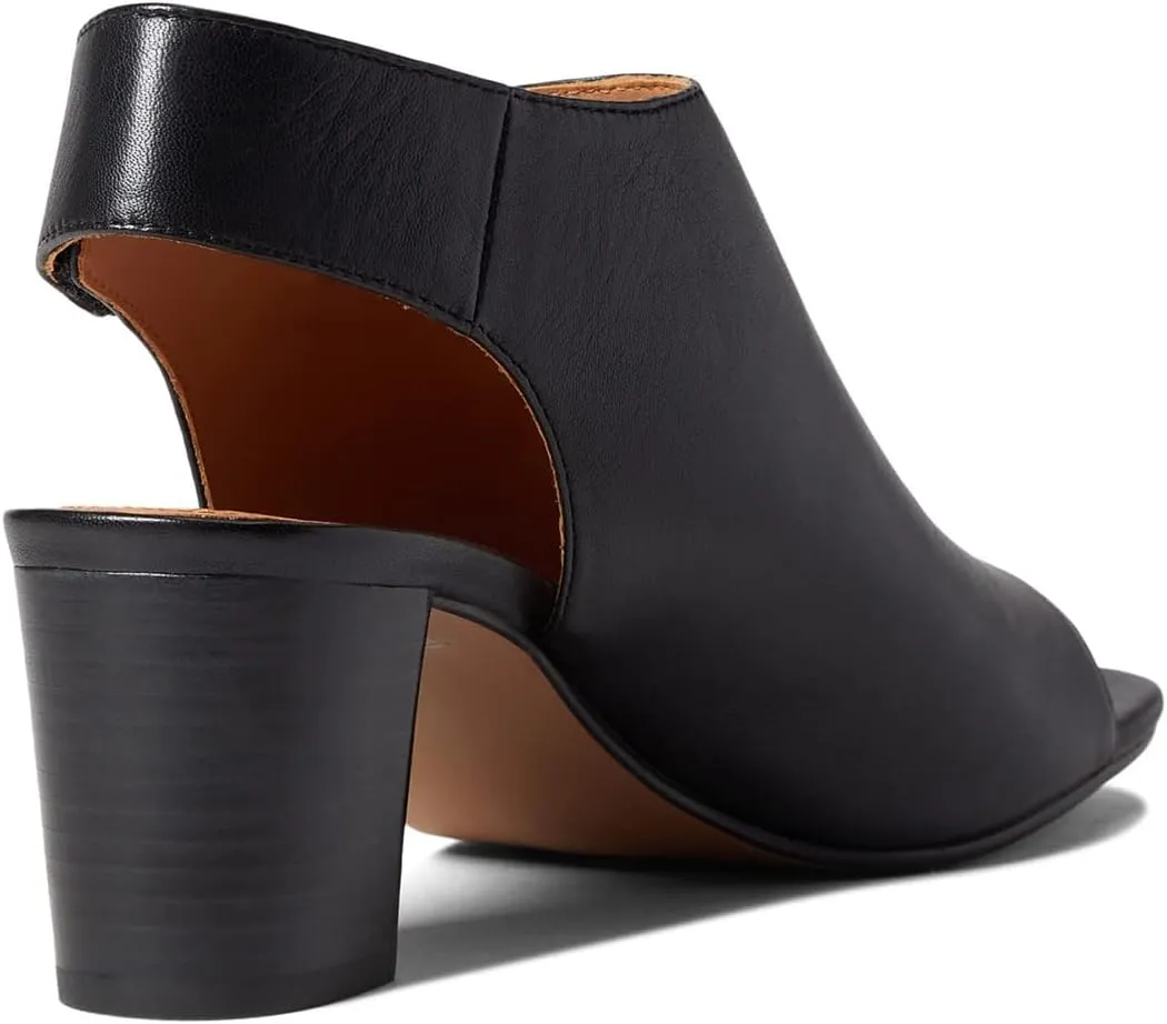MOOMMO Women Chunky Block Heel Booties Sandals Open Square Toe Cutout Ankle Boots Backless 2" Stacked Mid Heels Matte Sandal Bootie Dress Peep Toe Heeled Sandals Hook & Loop Vintage Comfort 4-11 M US