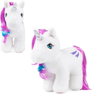 My Little Pony Unicorn and Pegasus Plush - Glory - Collector Plushie, Retro Stuffed Toy Animal, Kid, Toddler, Girl, boy, Mom, Birthday, Ages 3 