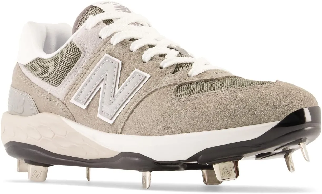 New Balance Women's Fresh Foam 574 Low Metal Softball Cleat Grey Medium