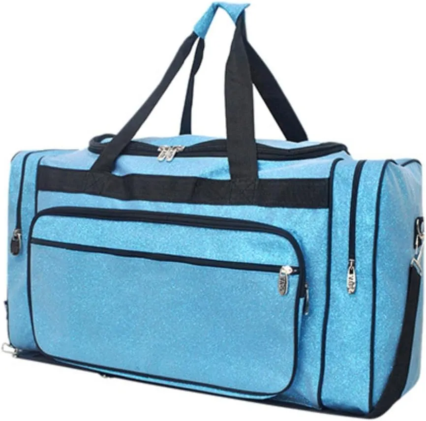 NGIL Canvas 23" inch Duffle Bag (Glitter-Turquoise)
