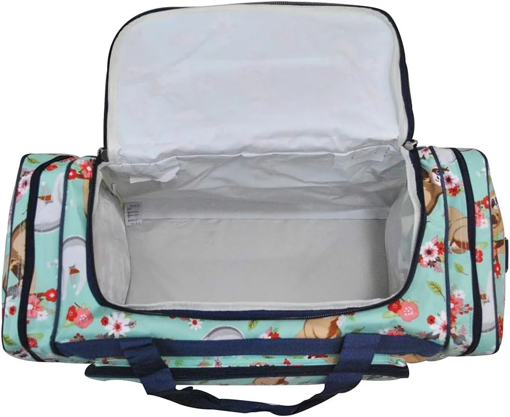 NGIL Canvas 23" inch Duffle Bag (Happy Sloth)