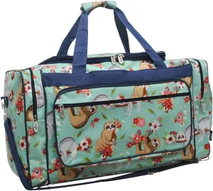 NGIL Canvas 23" inch Duffle Bag (Happy Sloth)