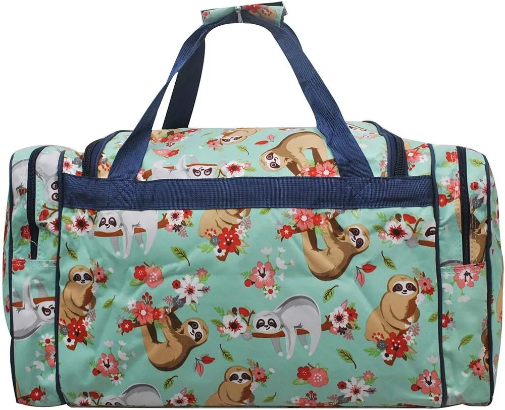 NGIL Canvas 23" inch Duffle Bag (Happy Sloth)