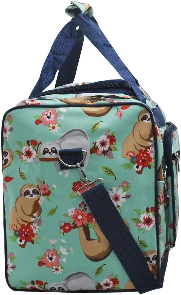 NGIL Canvas 23" inch Duffle Bag (Happy Sloth)