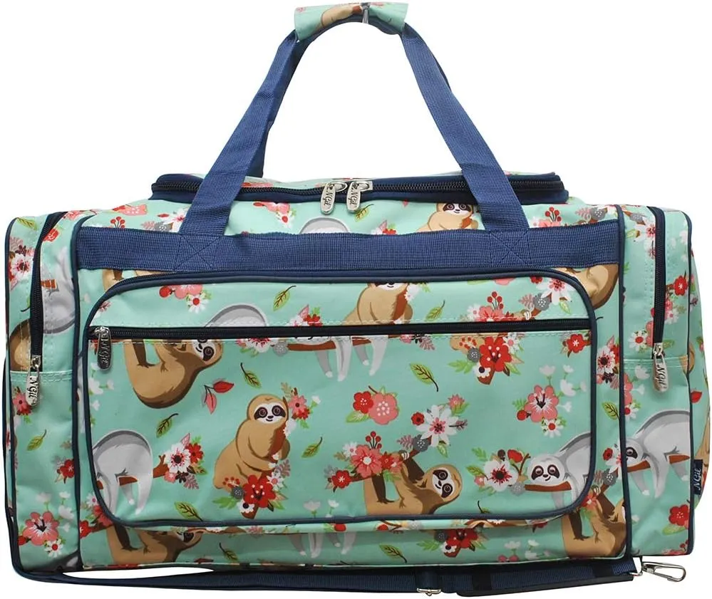 NGIL Canvas 23" inch Duffle Bag (Happy Sloth)