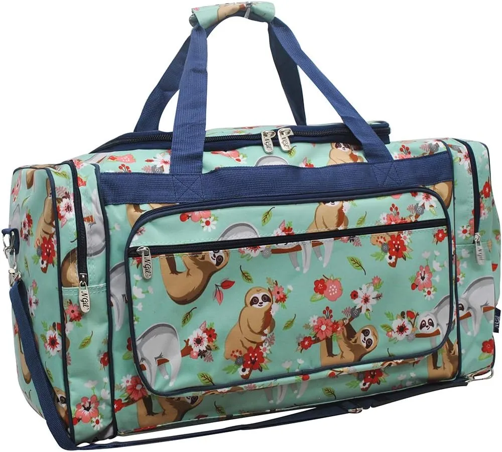 NGIL Canvas 23" inch Duffle Bag (Happy Sloth)