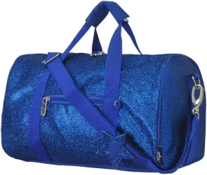 NGIL Mini Super Star Duffle Bag for Dance, Sports, Ballet, Tumbling, and Gymnastic – Glitter Cheer with Shoulder Strap and Pockets (Glitter-Royal, Small)