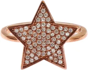 Nialaya Womens Clear CZ Star 925 Silver Ring