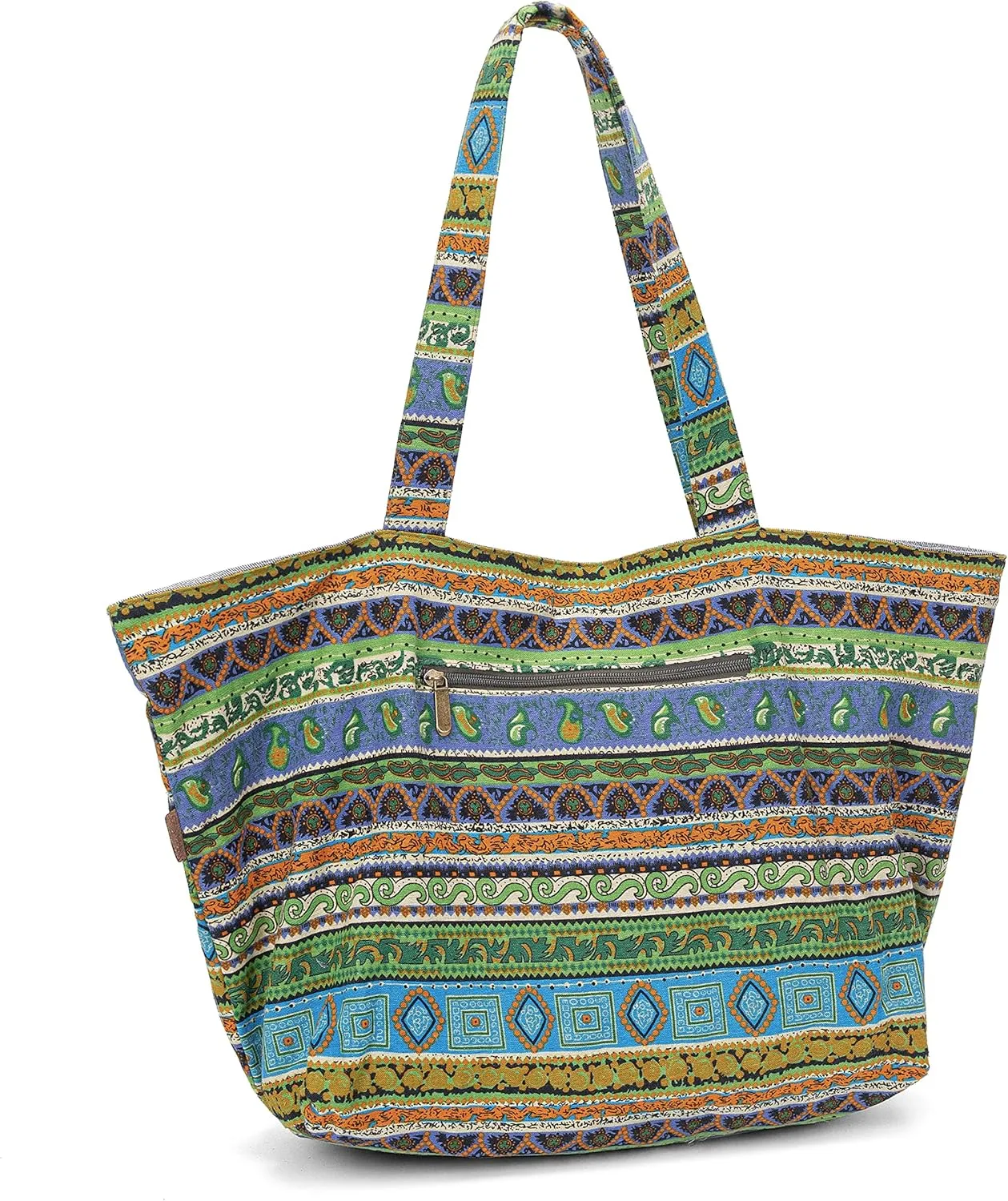OPQRSTU Women Hippie Tote Hand Bag Large Capacity Bohemian Bag Portable Tourist Shoulder Bags