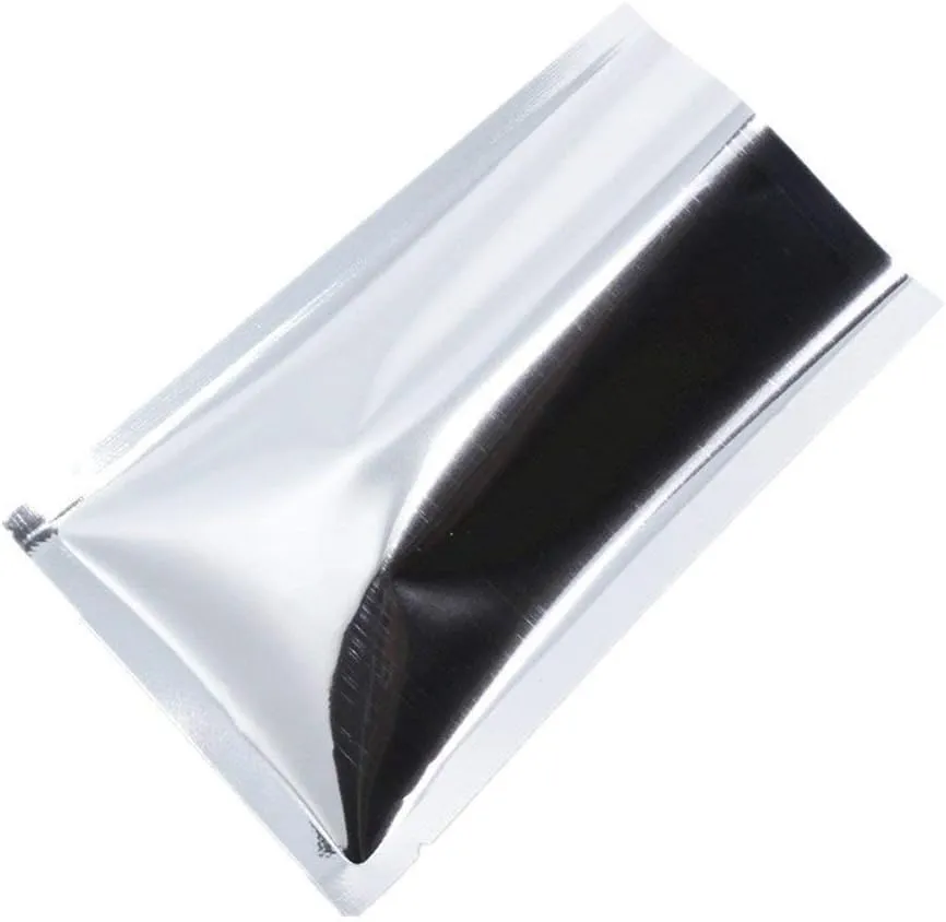 PABCK 2000 Pieces 2x2.8 inches (1.6x2.4 inches Inner Size) Silver Foil Pouch Heat Seal Bulk Food Storage Bags Vacuum Sealer Wrapping