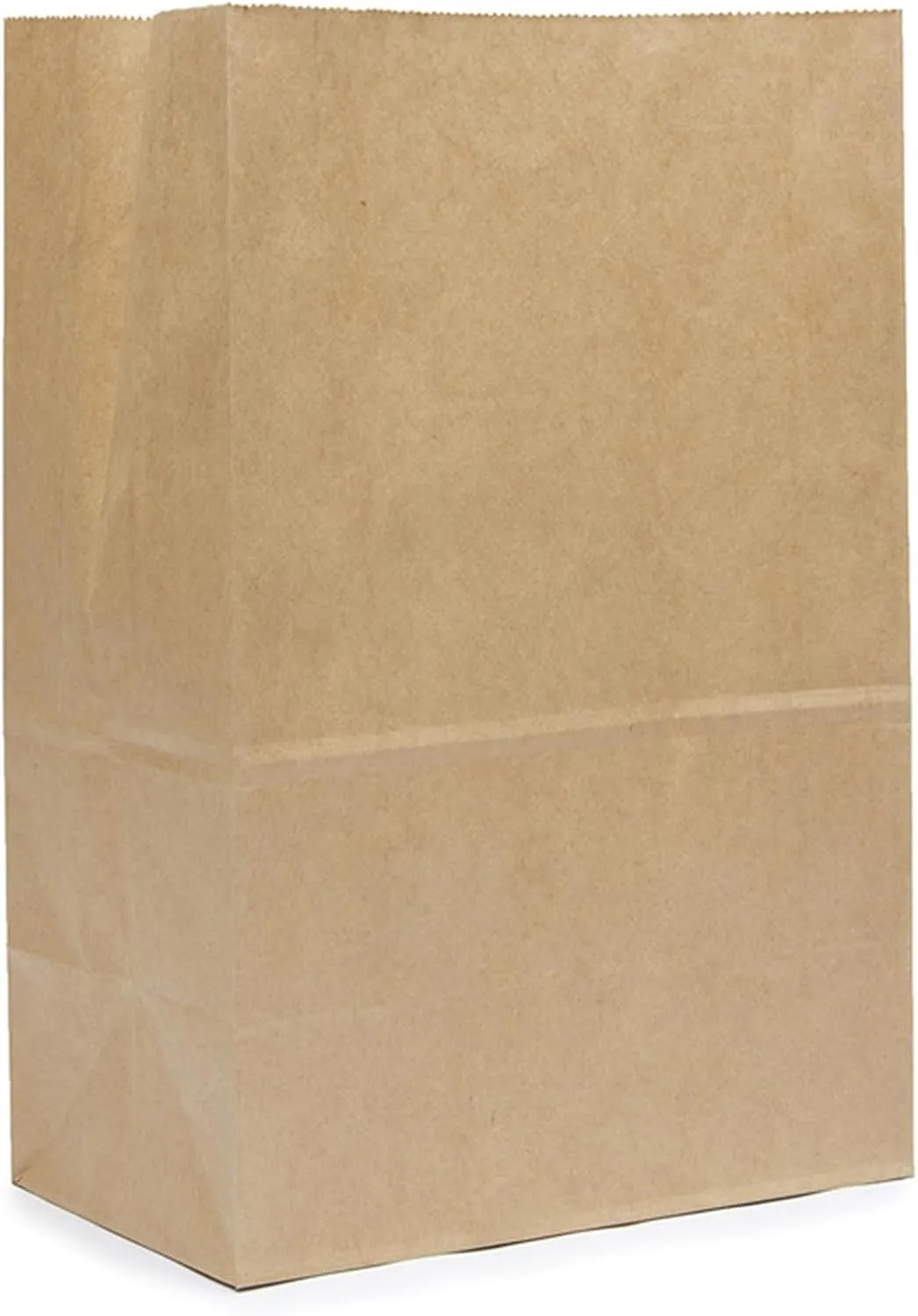 PABCK Flat Bottom Brown Kraft Paper Wax Bags for Home Kitchen Food Storage Containers Sets Take Out Lunch Dinner Bread Sandwich Snack Packaging Bag Craft Organizer 50 Pcs 5.9x3.5x10.6 inch (15x9x27cm)