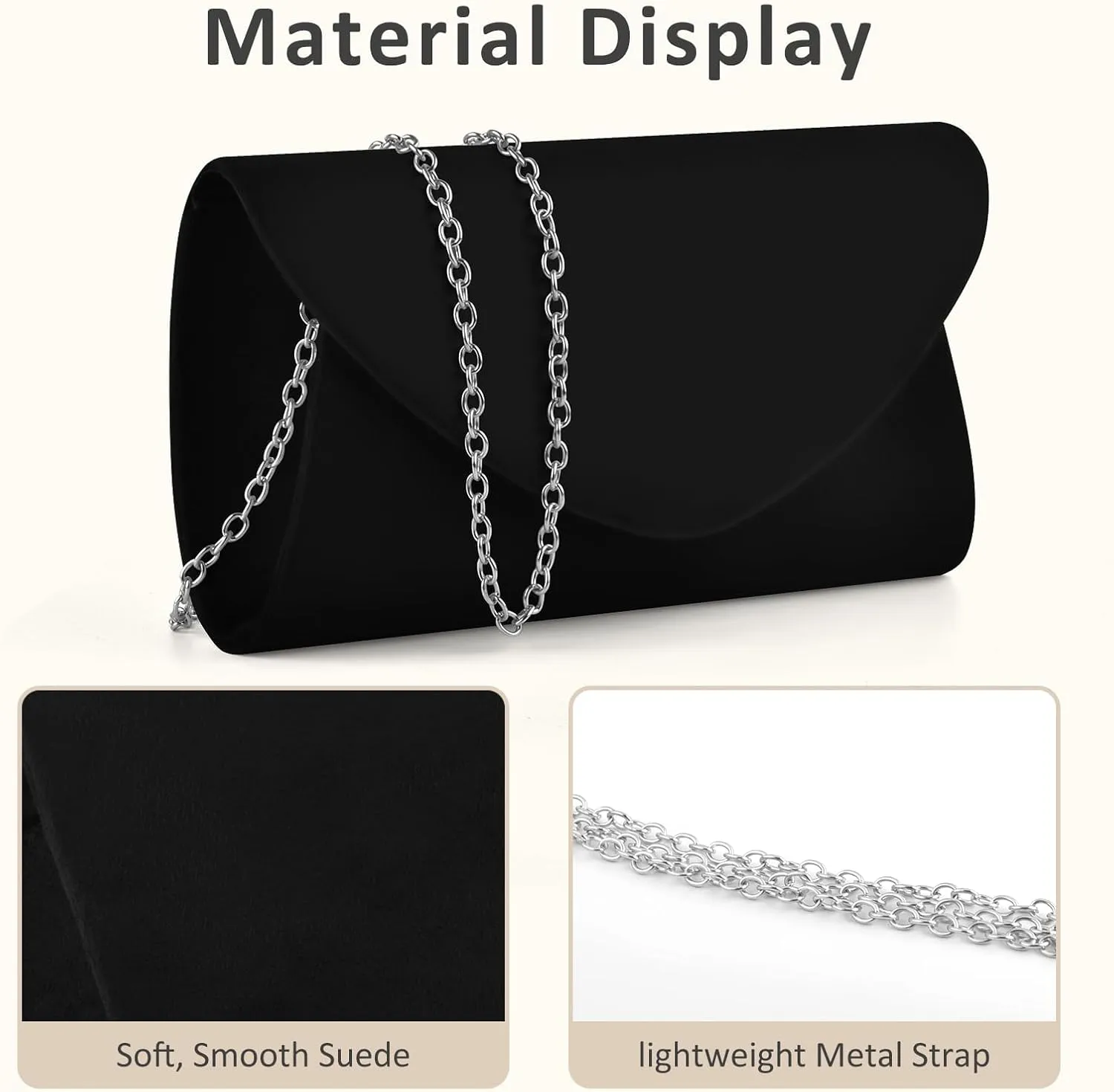 PACETAP Clutch Purses for Women, Handbags with Chain for Women Formal, Evening Bag for Wedding Party Cocktail Prom Dinner