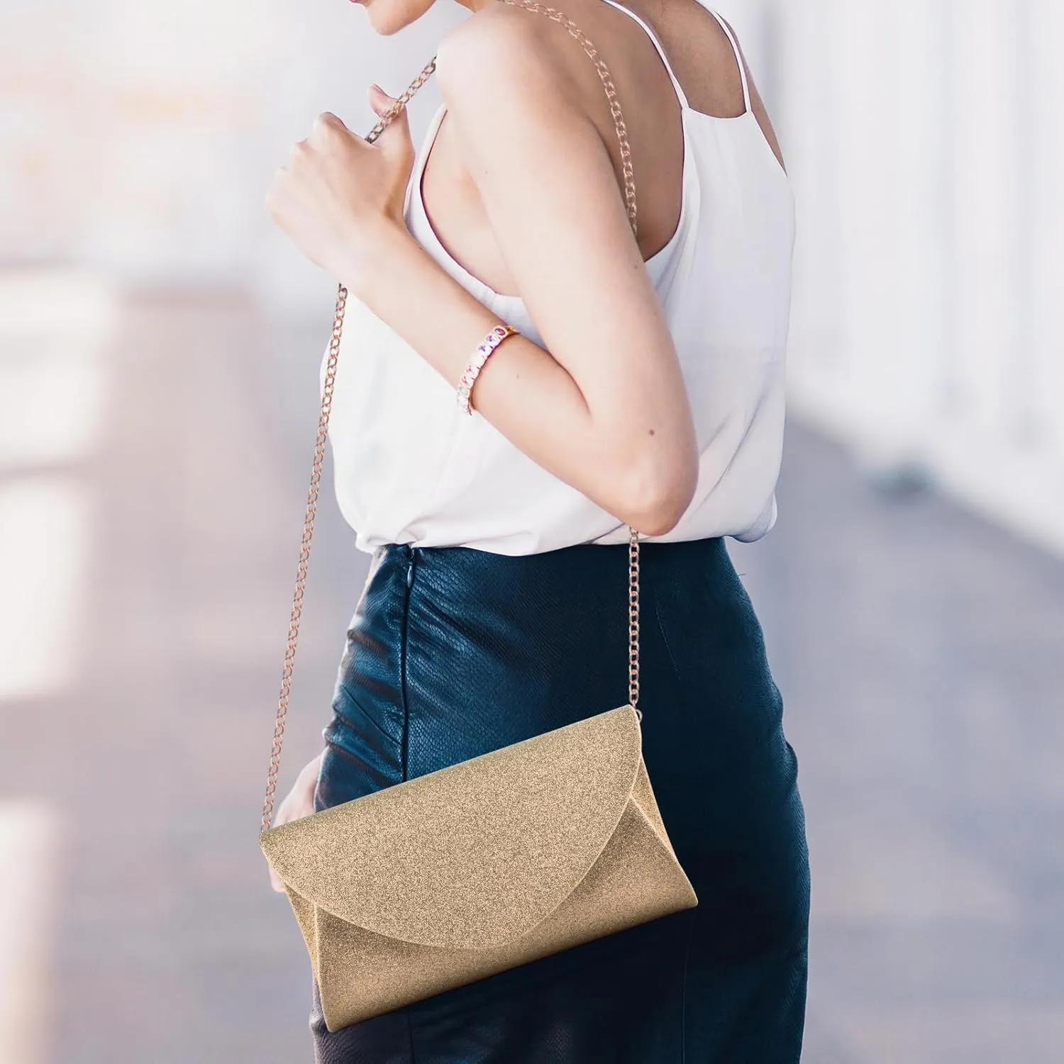 PACETAP Clutch Purses for Women, Handbags with Chain for Women Formal, Evening Bag for Wedding Party Cocktail Prom Dinner