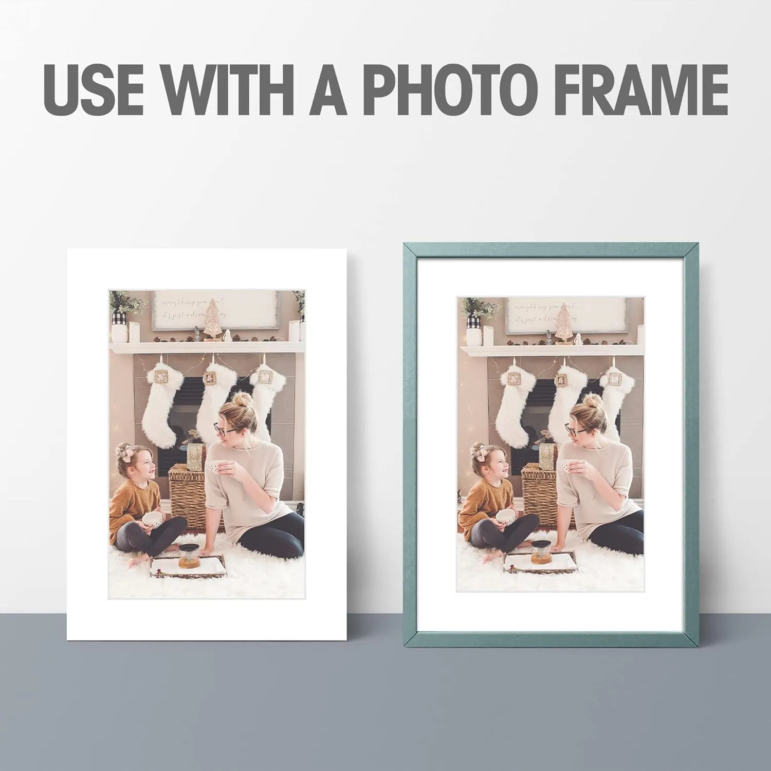 Pack of 100 5x7 WHITE Picture Mats Mattes with White Core Bevel Cut for 4x6 Photo   Back   Bags